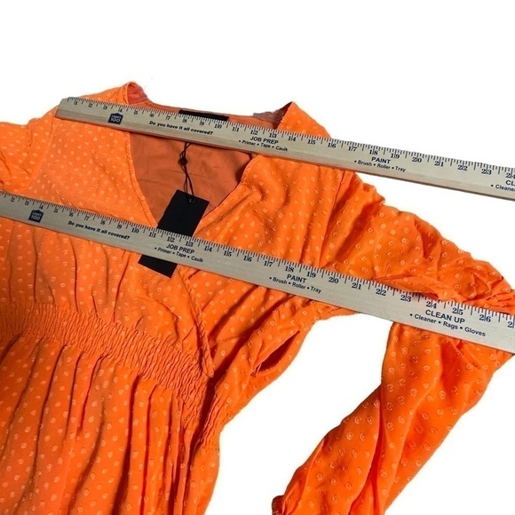 Women’s Maxi Long Dress V Neck Bohemian Loose Fit Beachwear Sleeves M Apricot - Picture 9 of 16